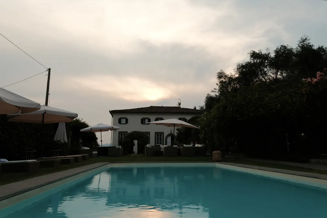 A private villa, seen from the garden