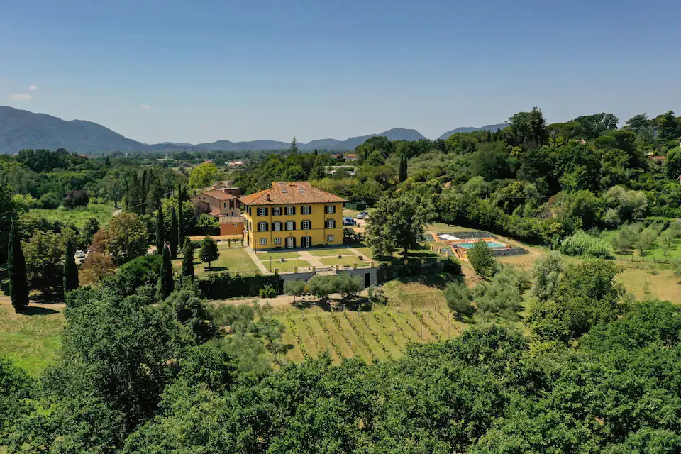 A private estate set among the surrounding landscape